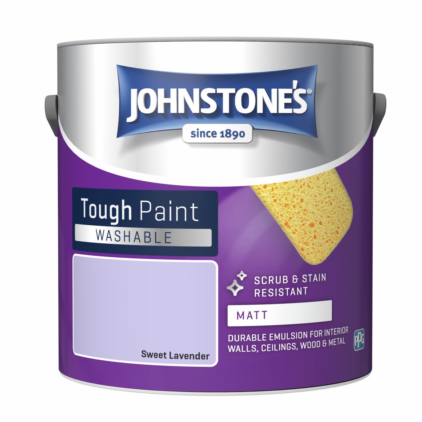 Johnstone's - Washable Matt Paint – Sweet Lavender - 2.5L