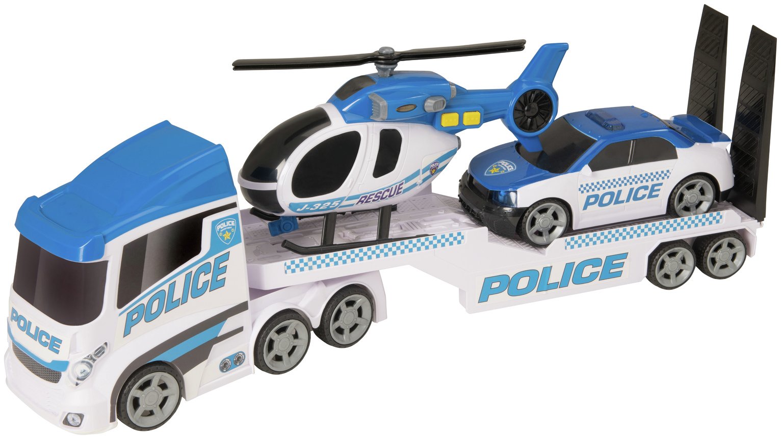 Teamsterz Light And Sound Police Heli Transporter
