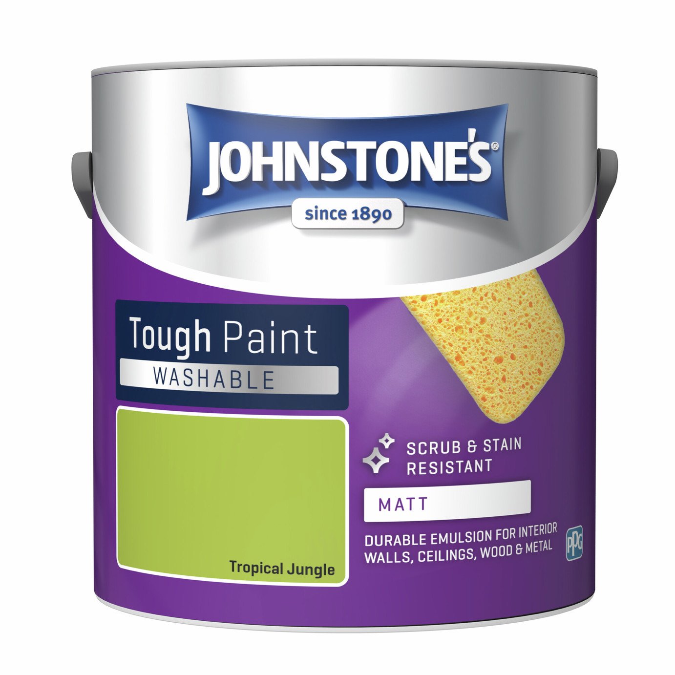 Johnstone's - Washable Matt Paint - Tropical Jungle - 2.5L
