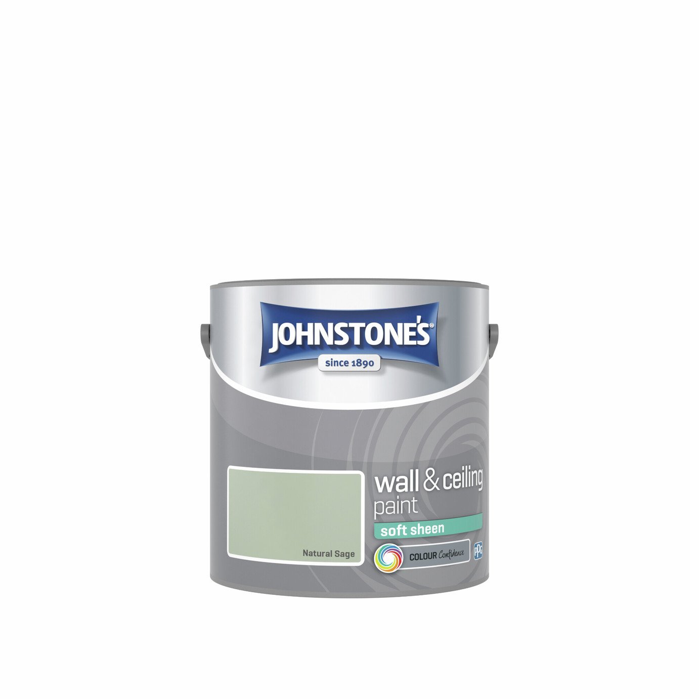 Johnstone's Soft Sheen Paint - Natural Sage - 2.5L