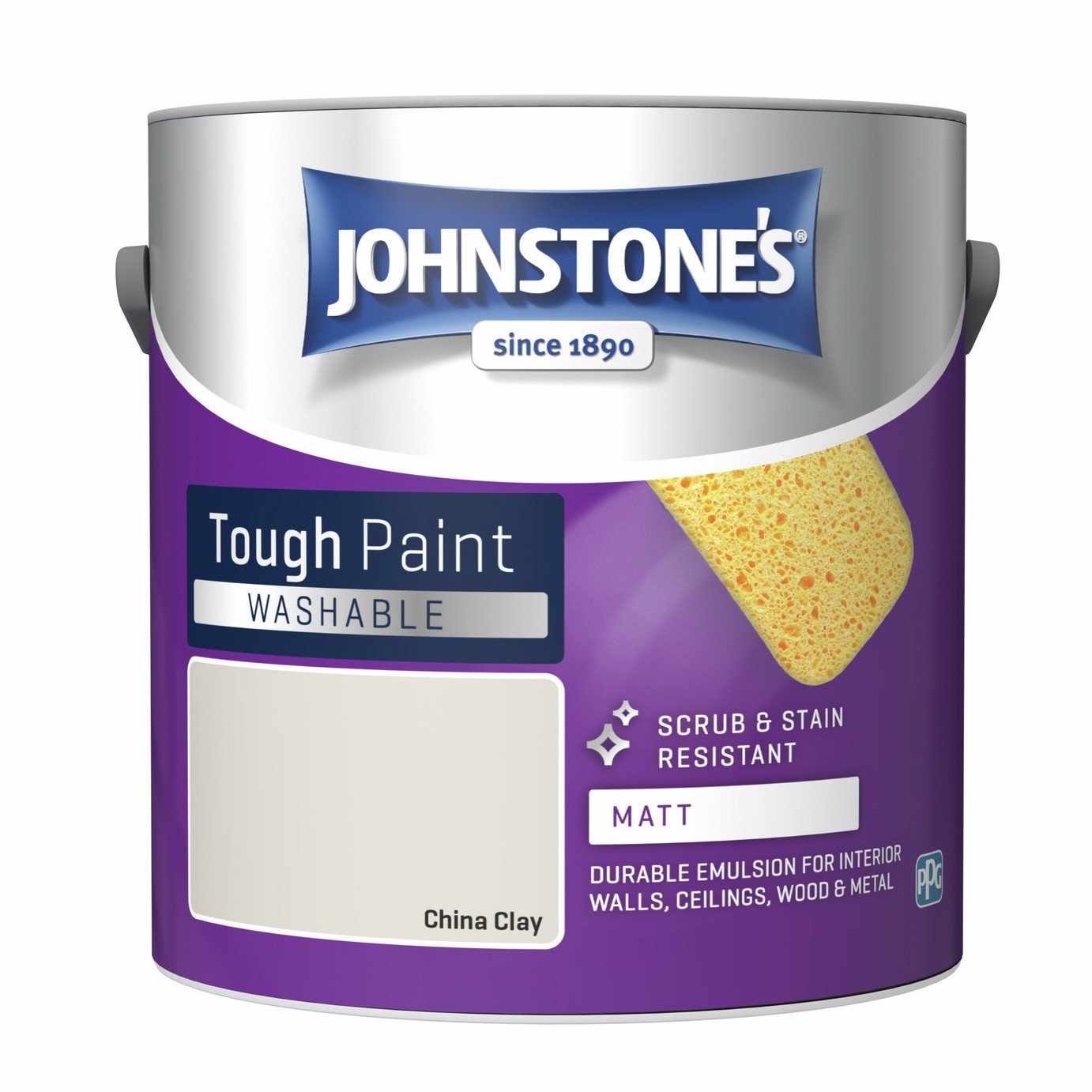 Johnstone's - Washable Matt Paint - China Clay - 2.5L