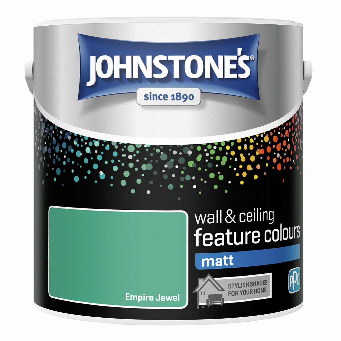 Johnstone's - Feature Wall Matt  Paint - Empire Jewel - 2.5L