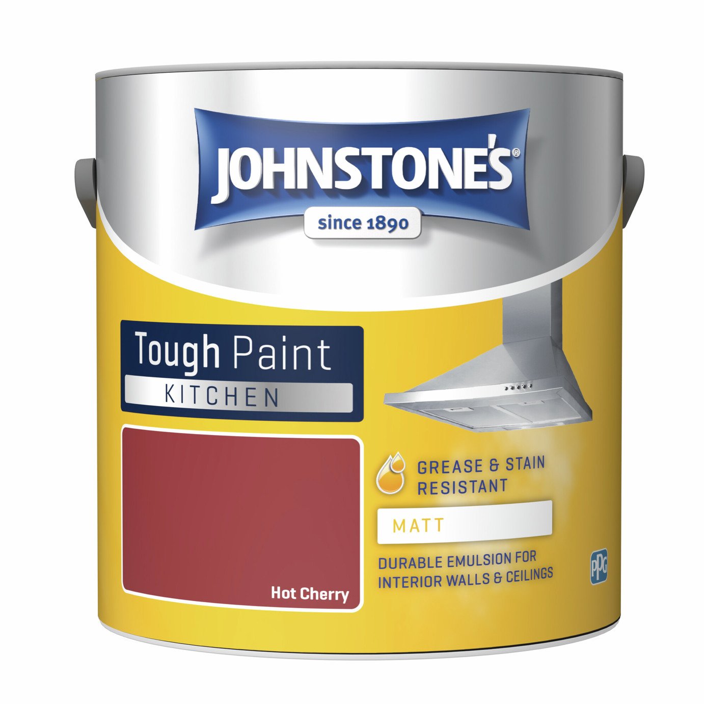 Johnstone's - Kitchen Matt Paint - Hot Cherry - 2.5L
