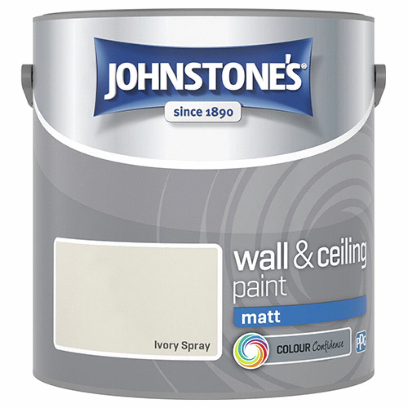 Johnstone's Wall & Ceiling Matt Paint - Ivory Spray - 2.5L