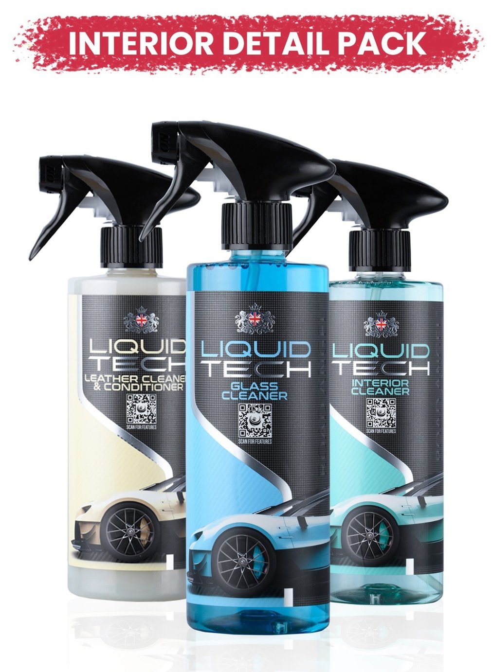 Road Angel Liquid Tech Interior Detail Car Wash Pack