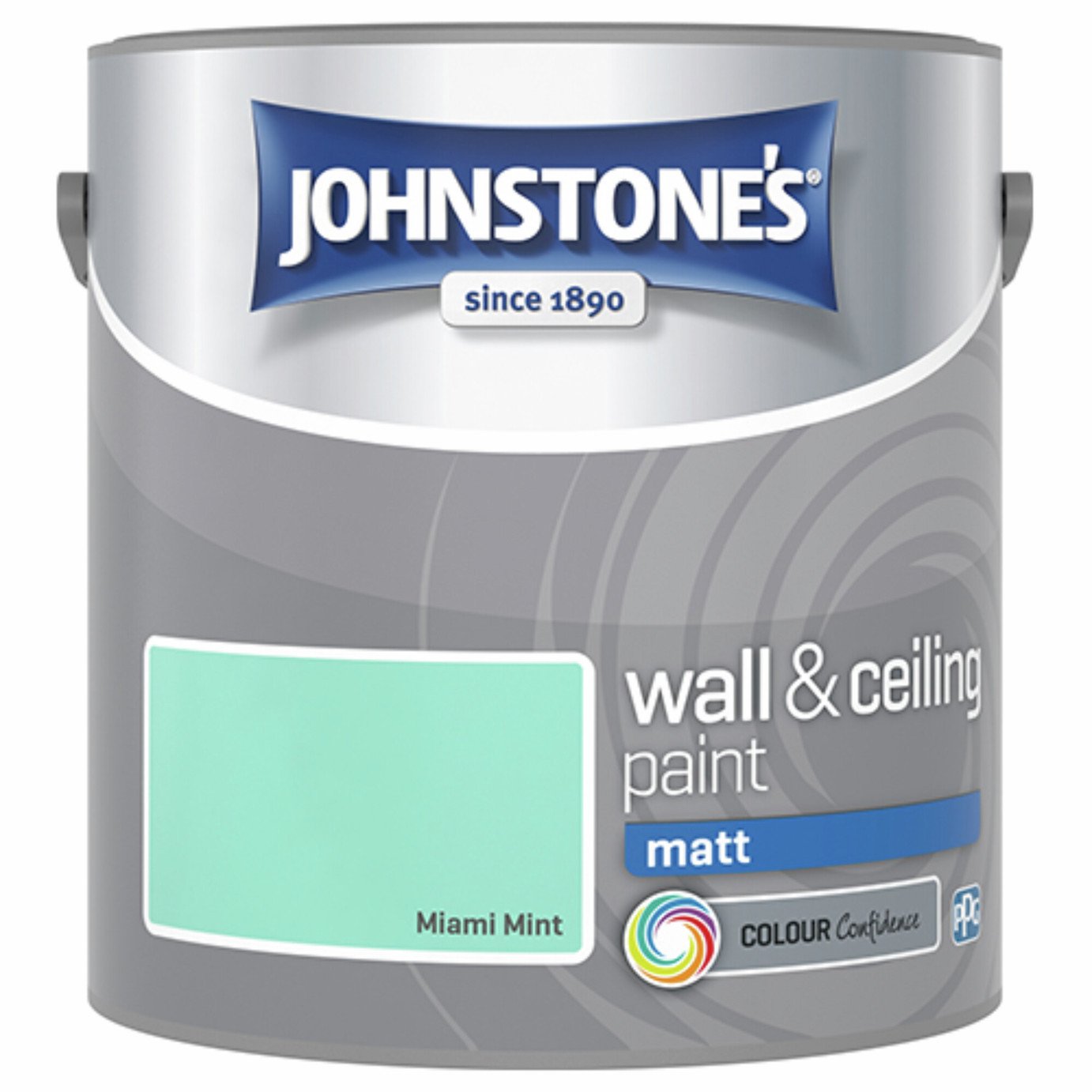 Johnstone's Wall & Ceiling Matt Paint - Miami Mint - 2.5L