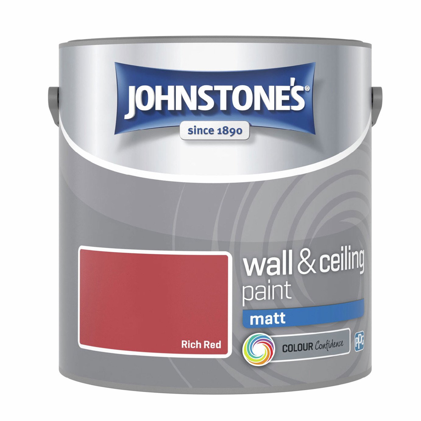 Johnstone's Wall & Ceiling Matt Paint - Rich Red - 2.5L