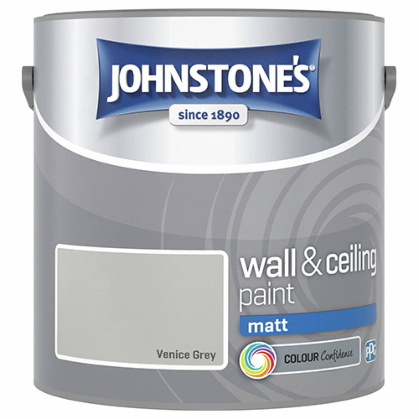 Johnstone's Wall & Ceiling Matt Paint - Venice Grey - 2.5L