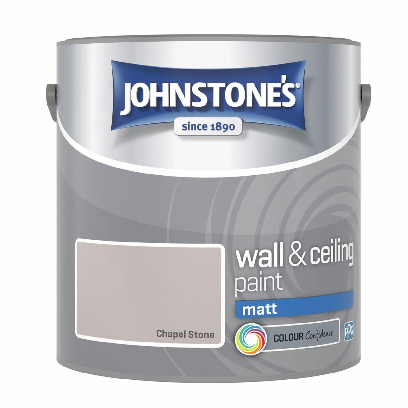 Johnstone's Wall & Ceiling Matt Paint - Chapel Stone - 2.5L