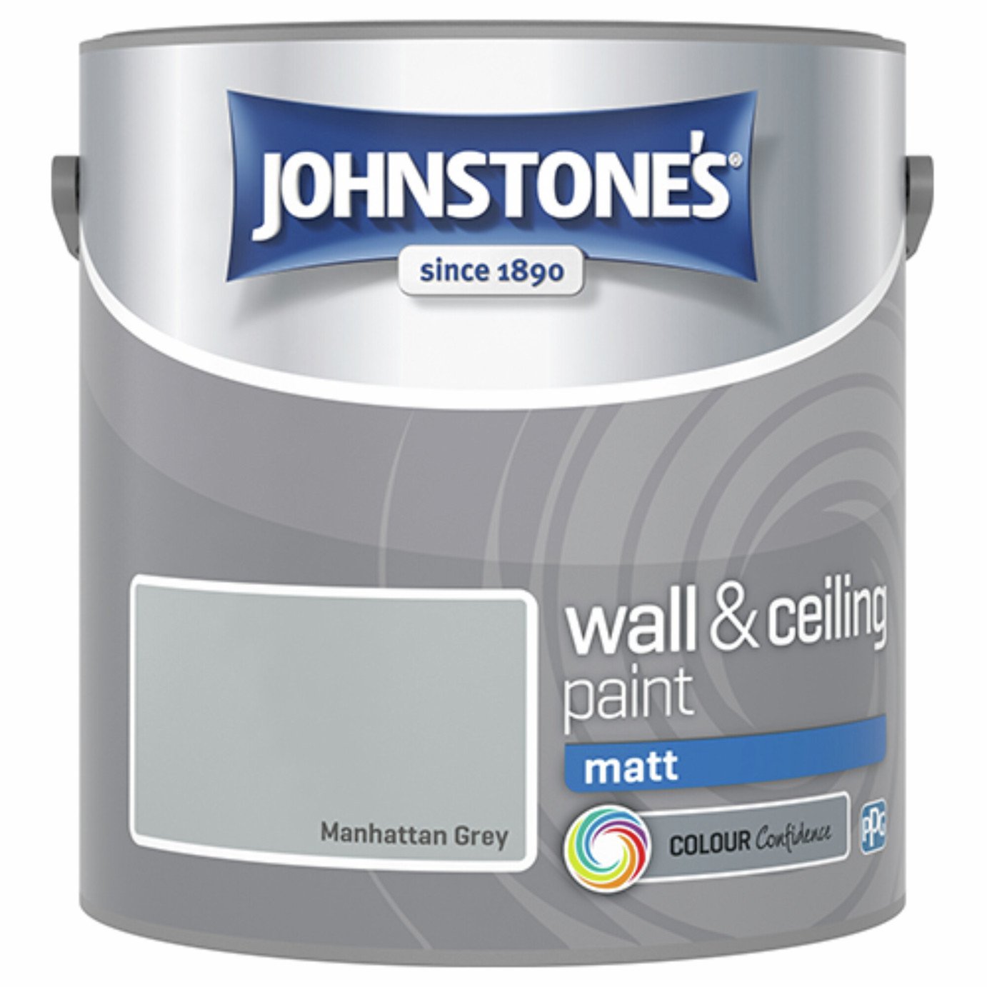 Johnstone's Wall & Ceiling Matt Paint - Manhattan Grey 2.5L