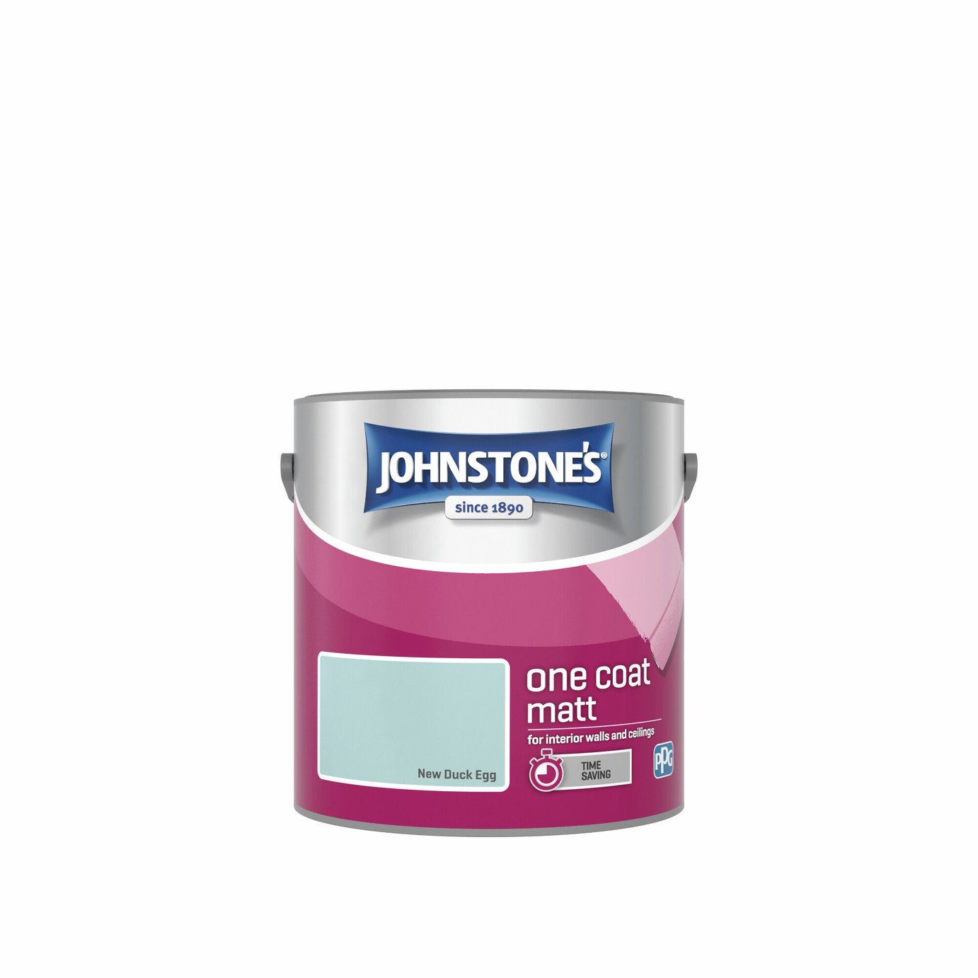Johnstone's - One Coat Matt Paint - New Duck Egg - 2.5L