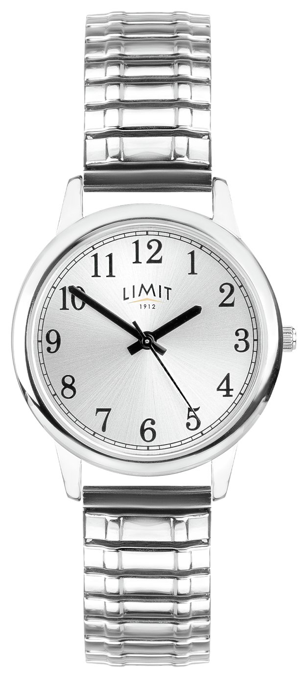 Limit Men's Silver Stainless Steel Bracelet Watch