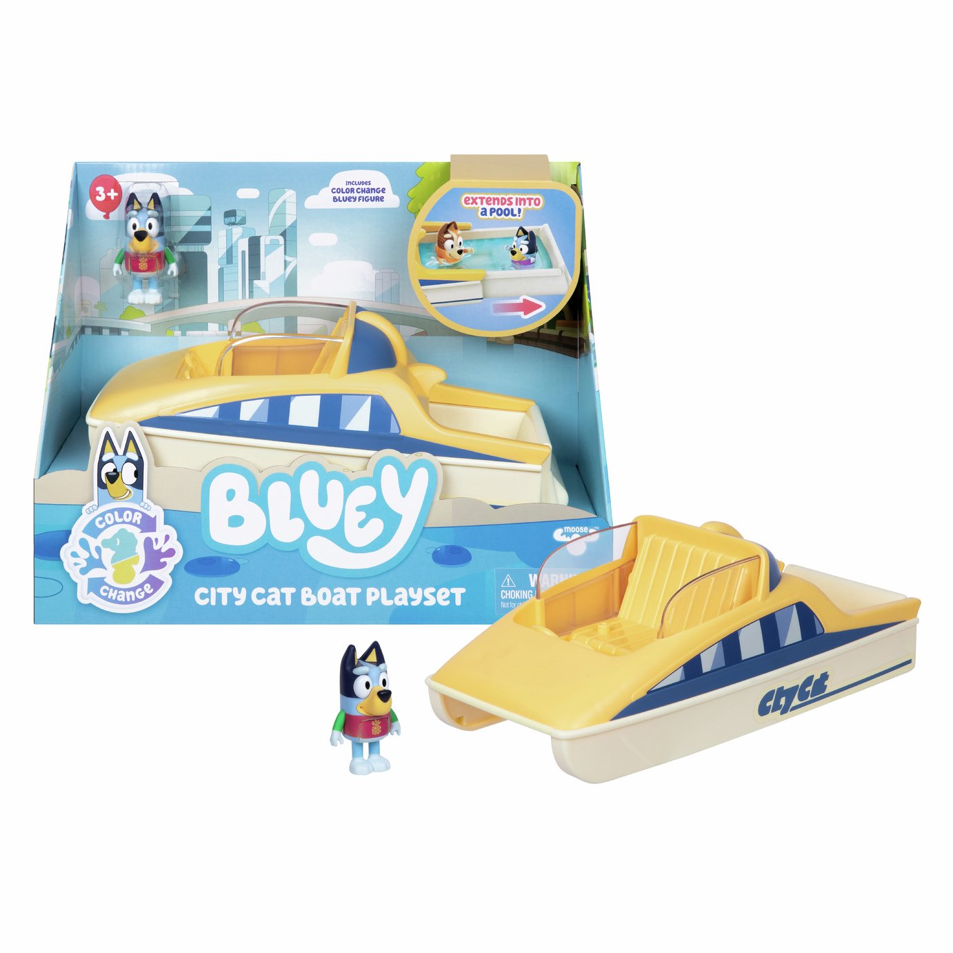 Bluey City Cat Boat Playset