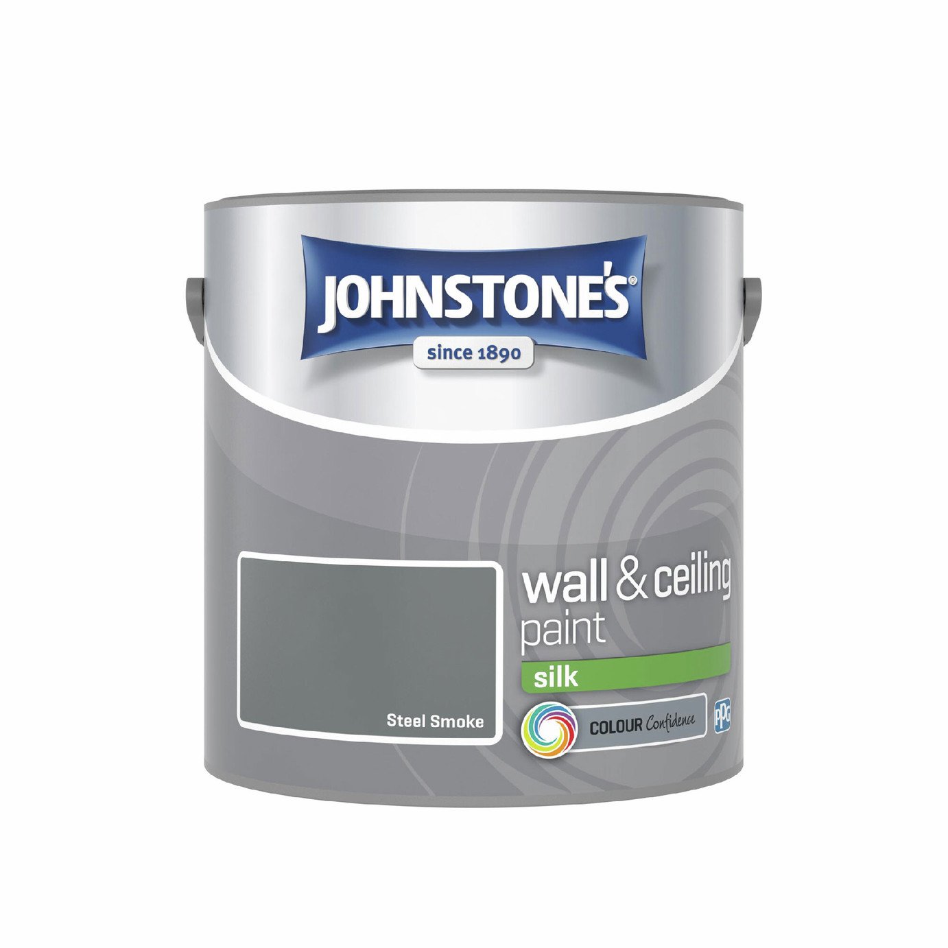 Johnstone's Wall & Ceiling Silk Paint - Steel Smoke - 2.5L