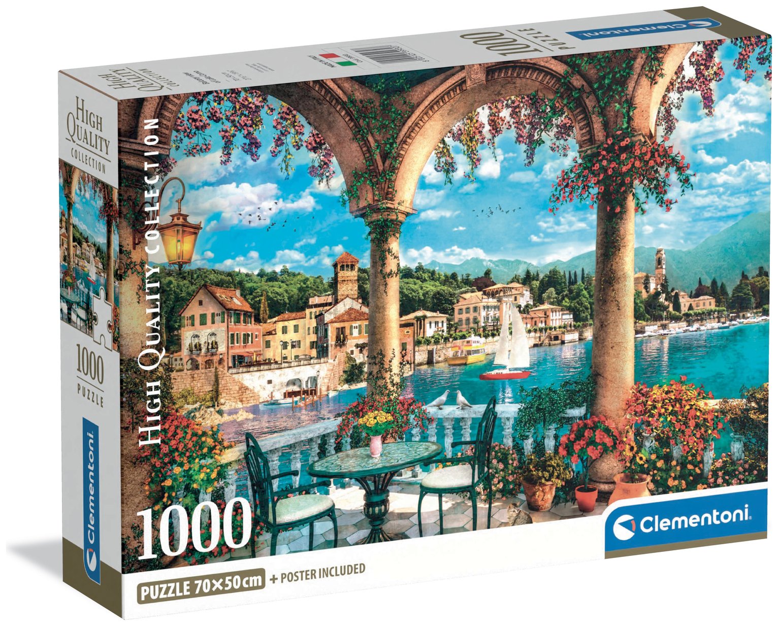 Balcony View Of Lake Como 1000 Piece Jigsaw Puzzle