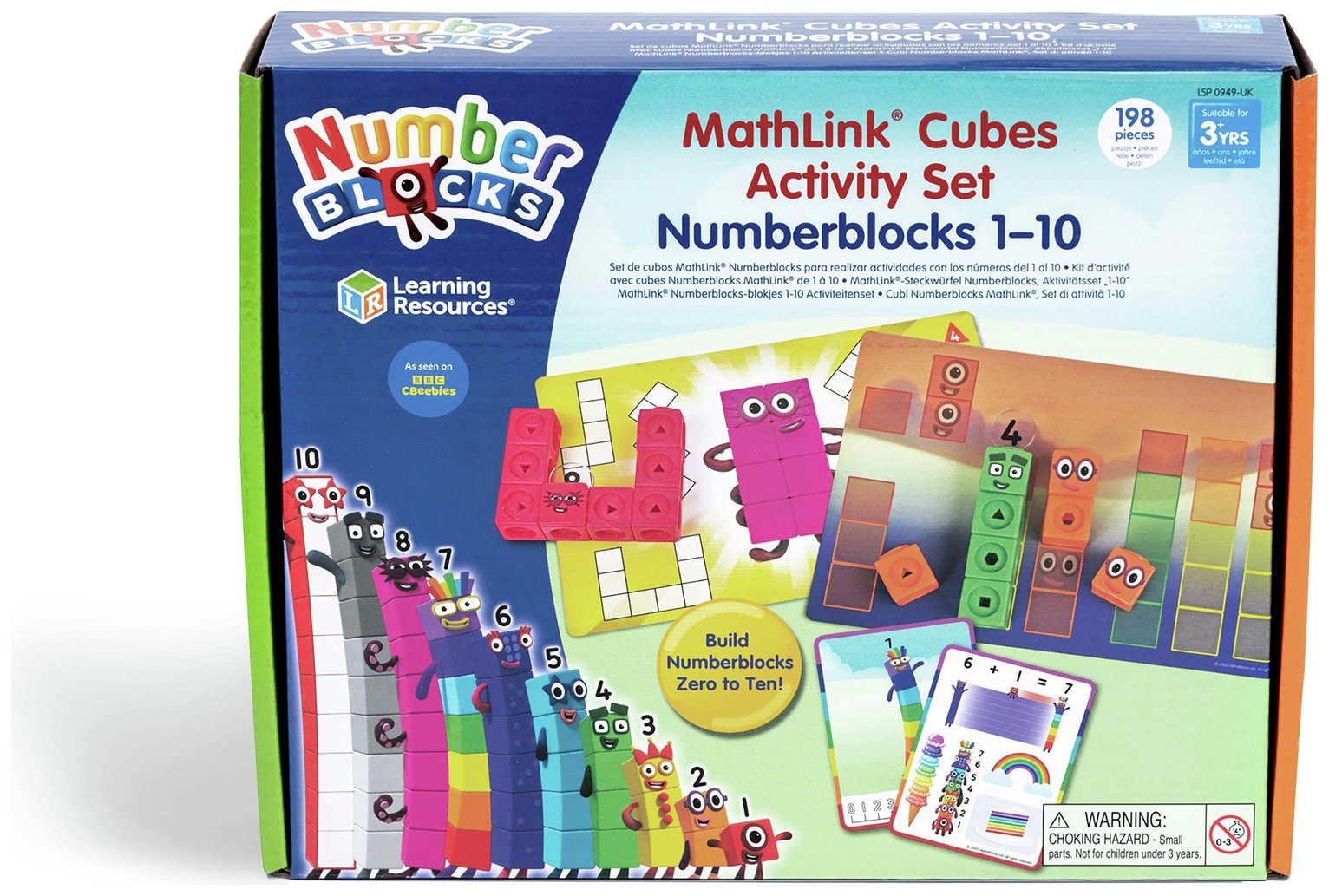 Learning Resources MathLink Cubes Numberblocks 1-10 Set