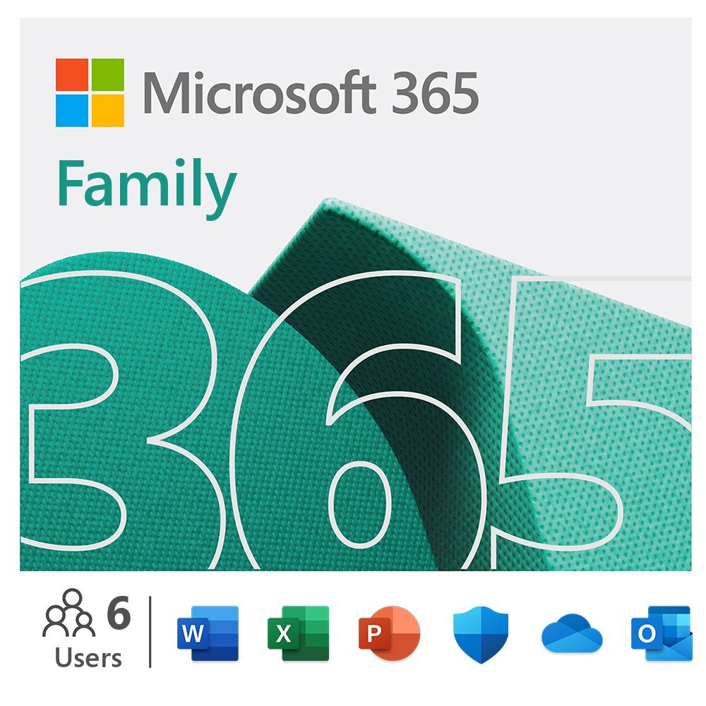 Microsoft 365 Family 1 Year, 6 Users