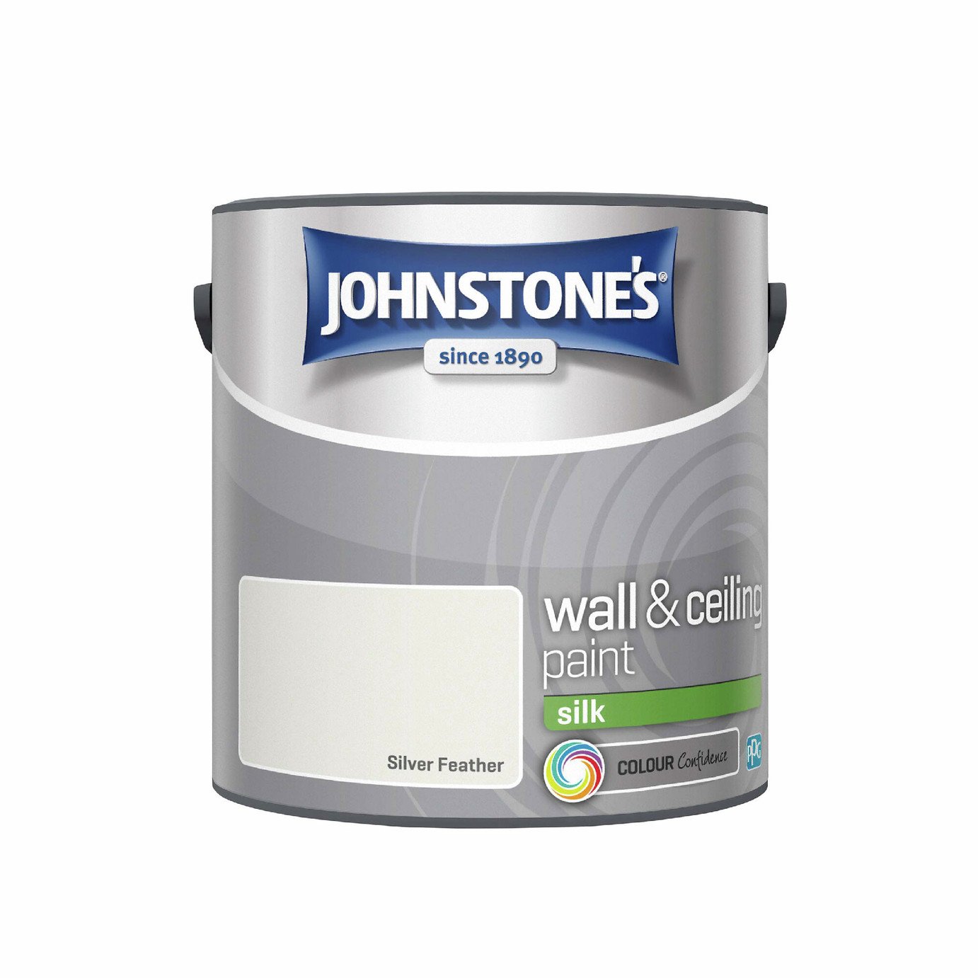Johnstone's Wall & Ceiling Silk Paint - Silver Feather 2.5L