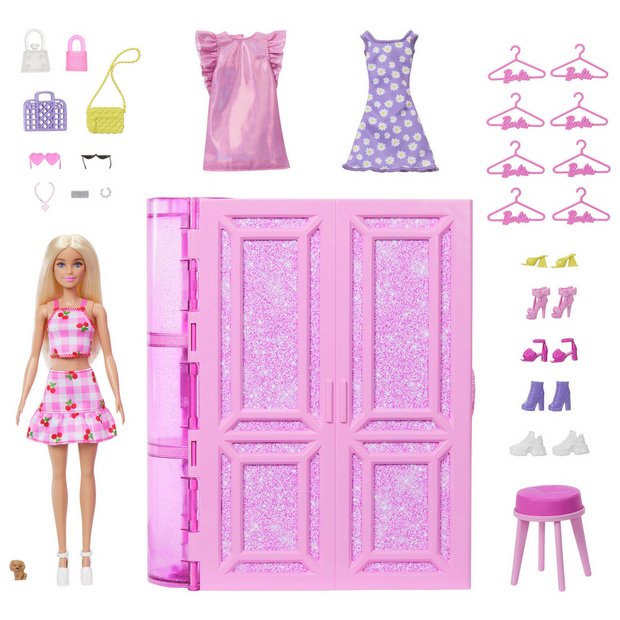 Barbie wardrobe argos on sale