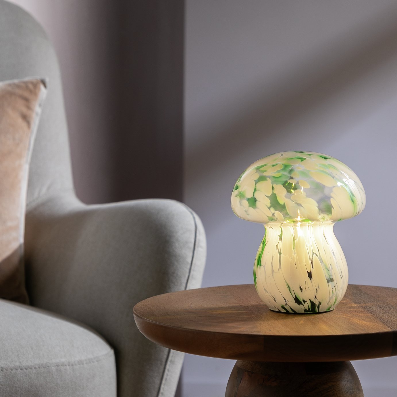 Habitat Mushroom Glass Table Lamp