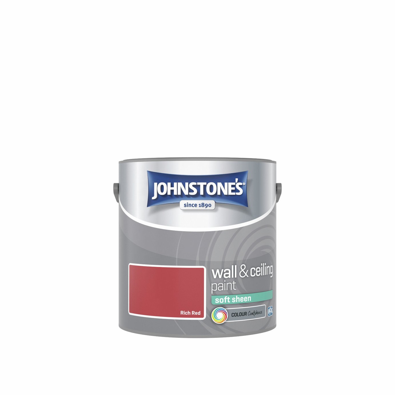 Johnstone's Soft Sheen Paint - Rich Red -  2.5L
