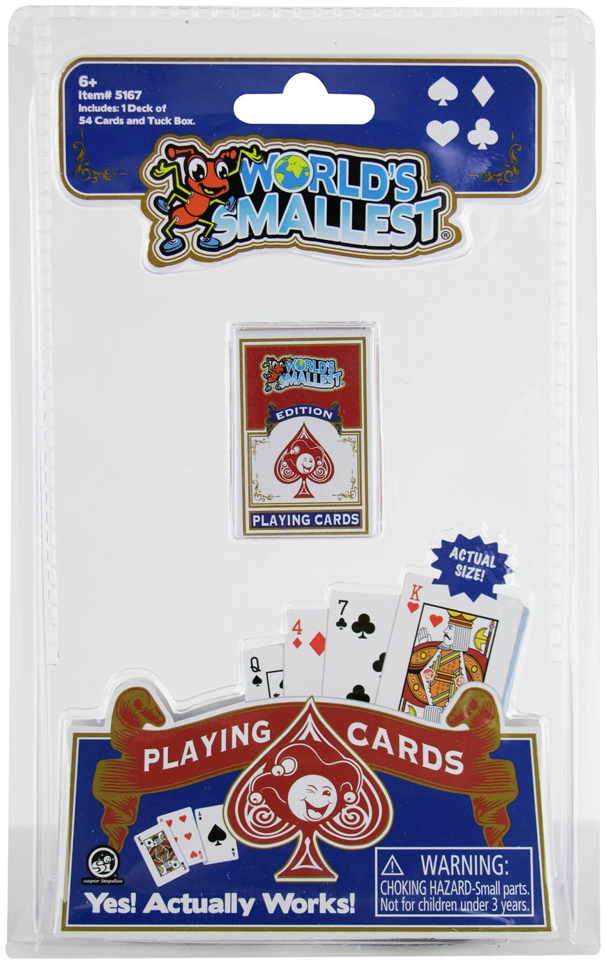 World's Smallest Playing Cards