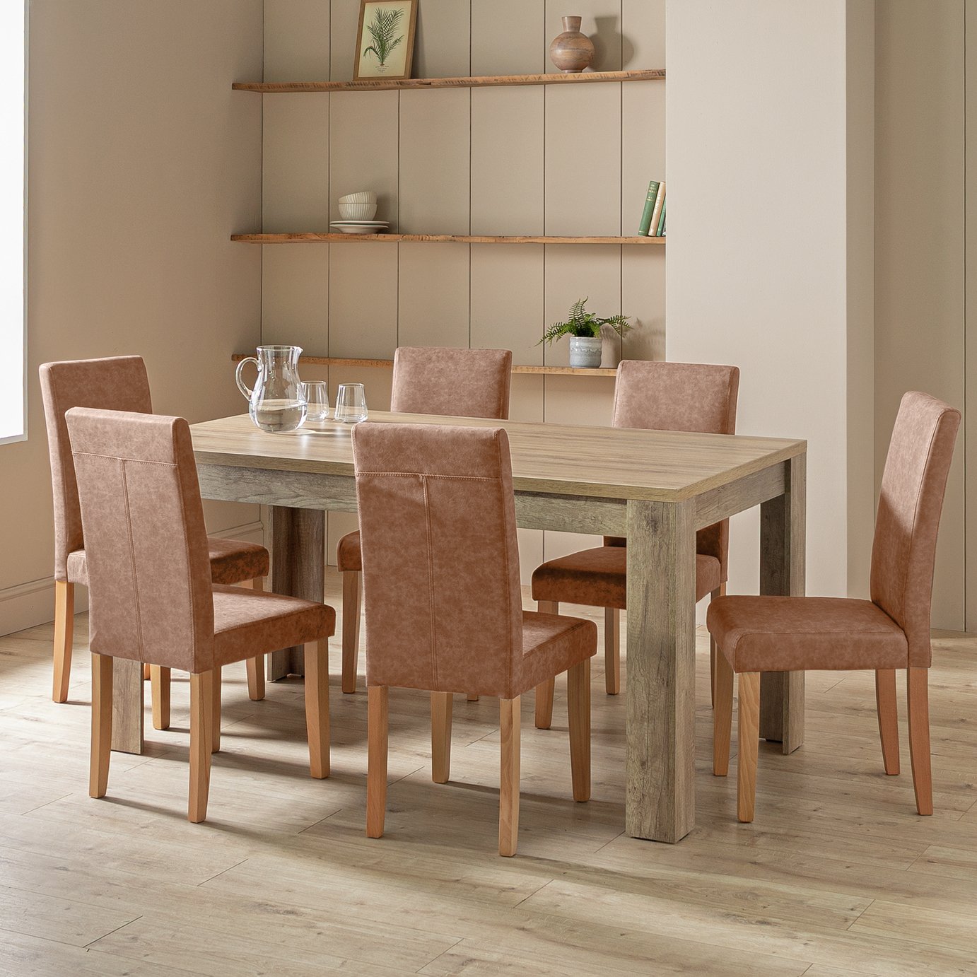 Argos Home Preston Dining Table & 6 Chairs