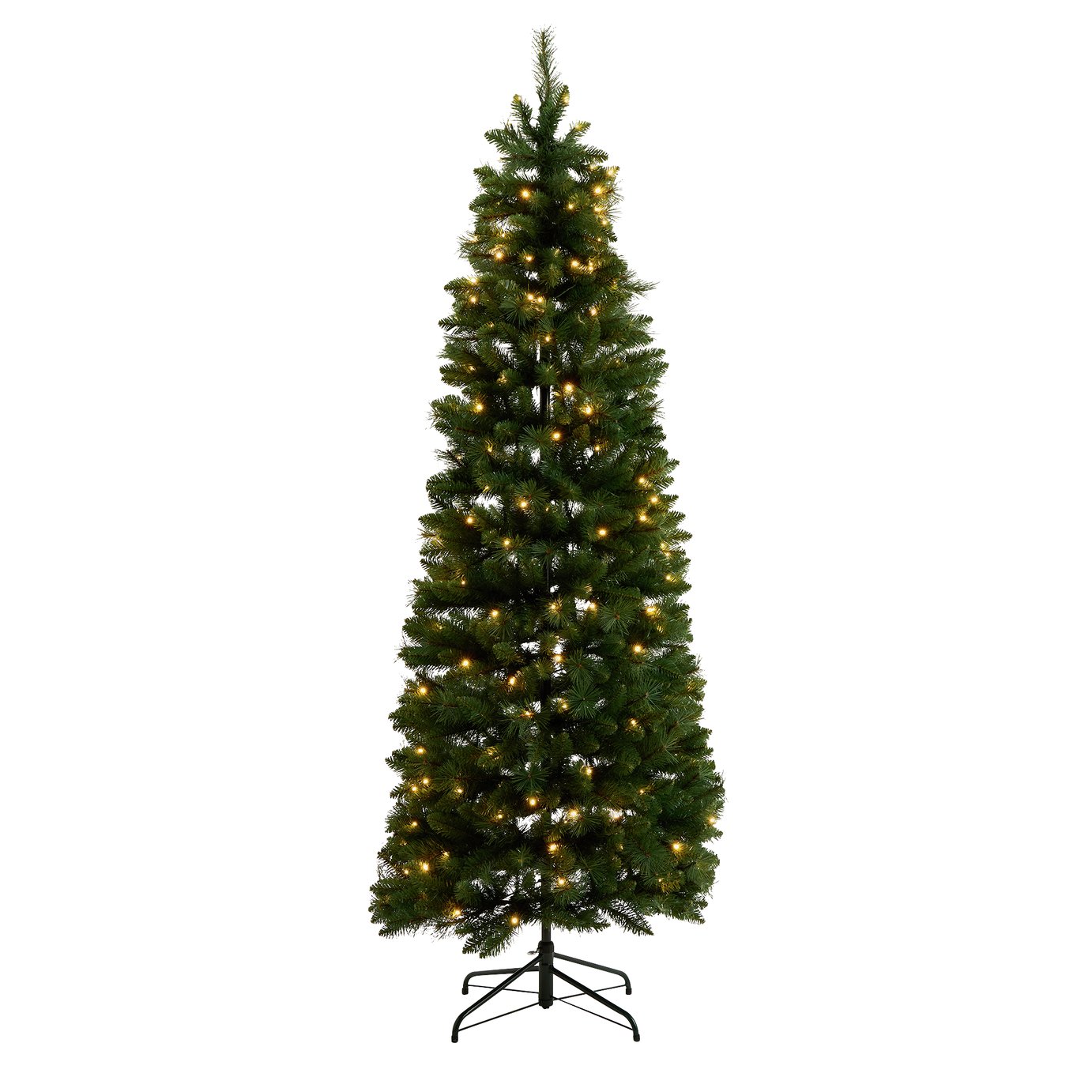 Habitat 7ft Pre Lit Pencil Christmas Tree