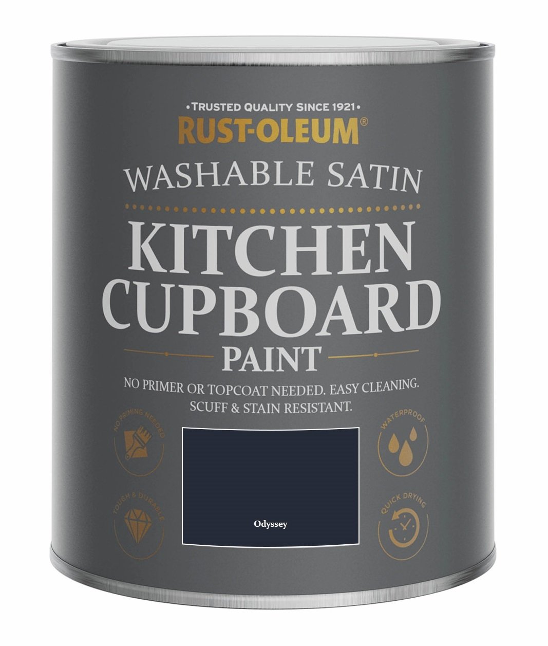 Rust-Oleum Kitchen Satin Cupboard Paint 750ml - Odyssey