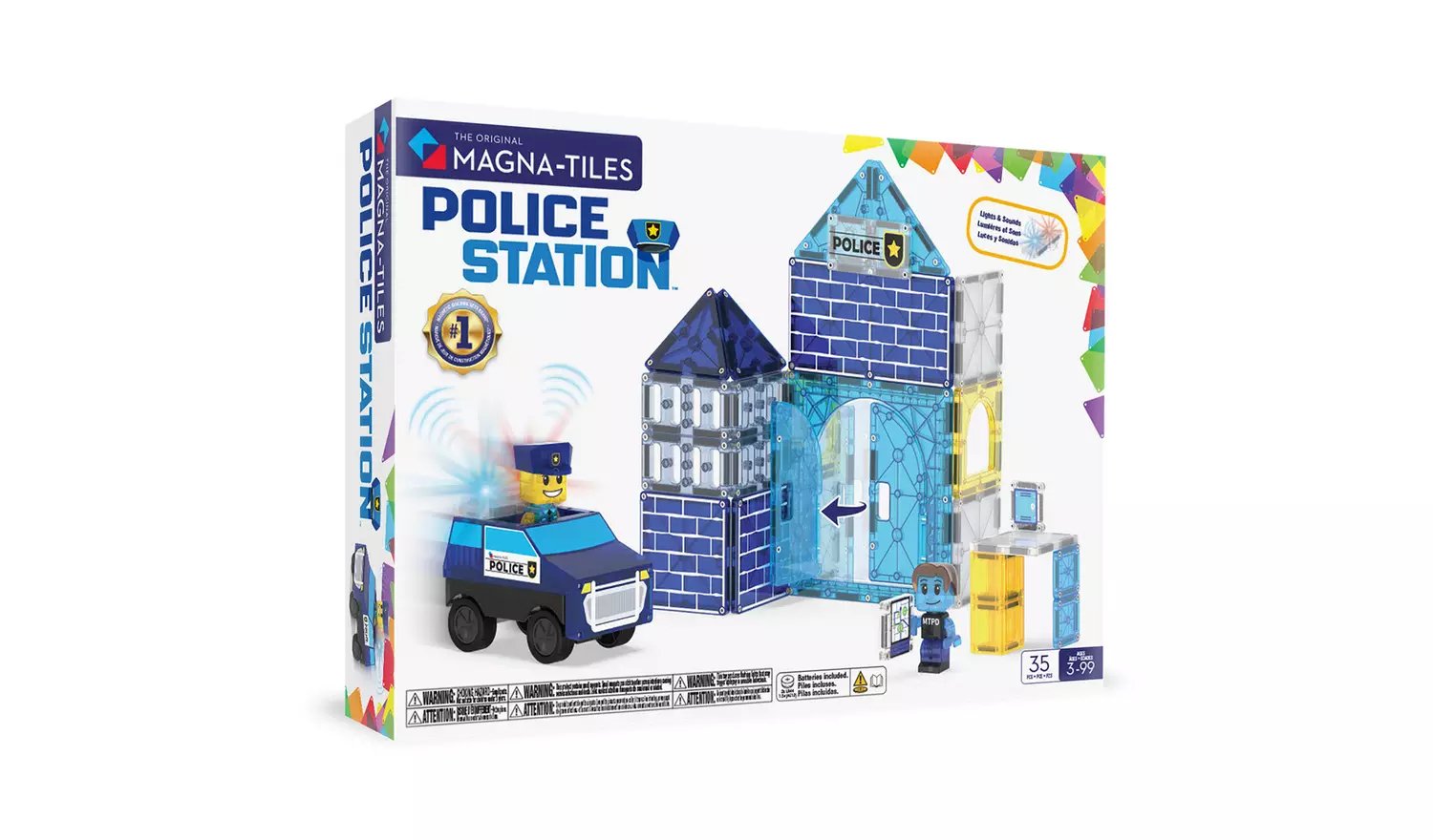MAGNA-TILES Police Station Set