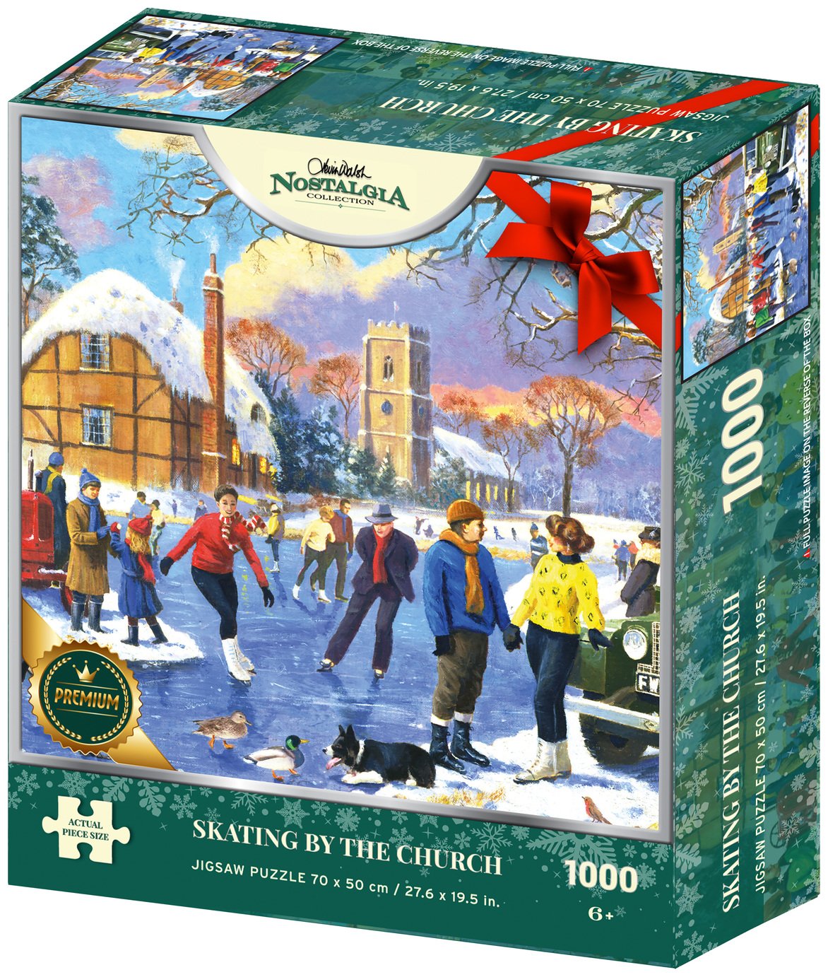 Kidicraft Nostalgia Skating By The Church 1000 Pieces Puzzle