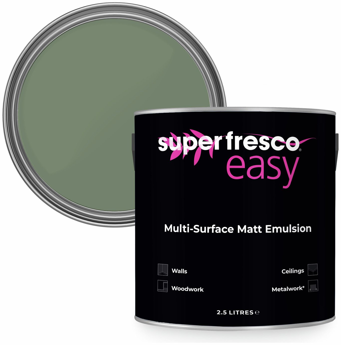 Superfresco Easy Multi-Surface Matt Paint 2.5L-Tuscan Groves