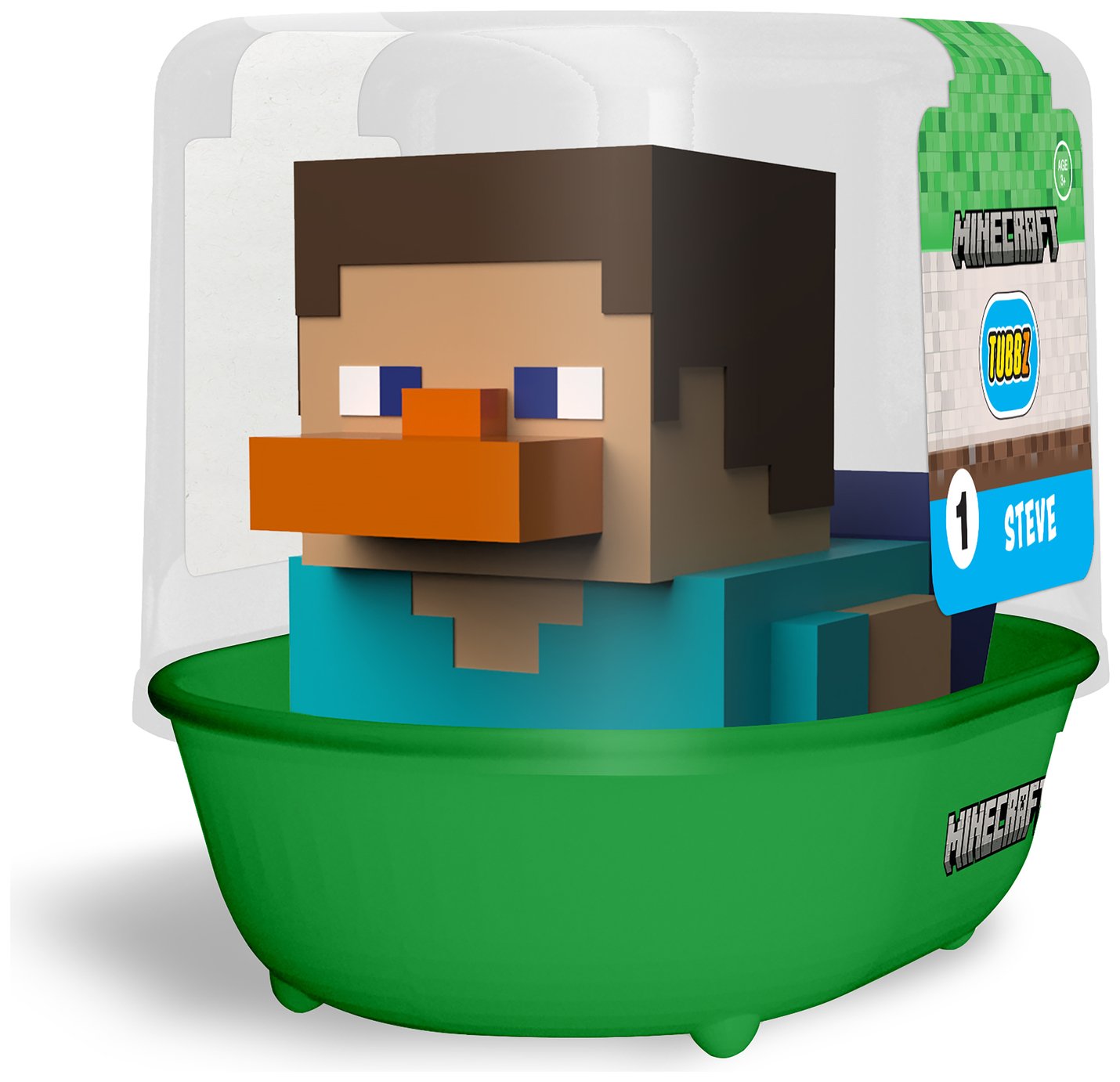 Tubbz Minecraft Steve Rubber Duck First Edition