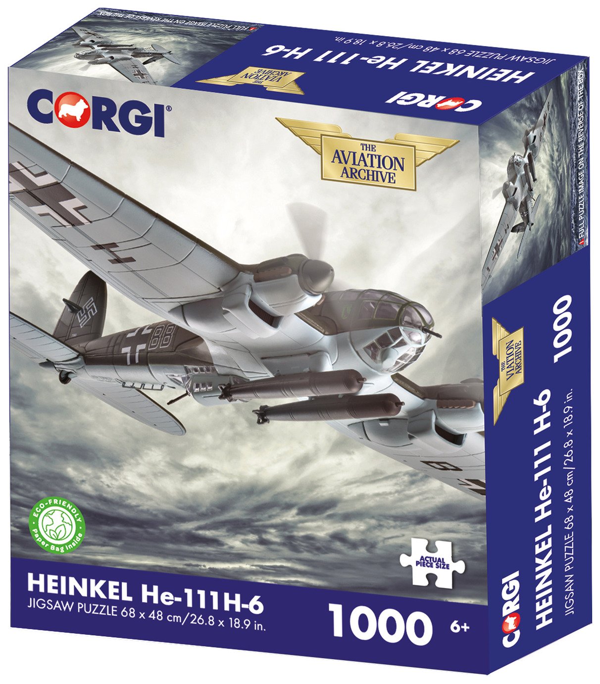 Kidicraft Corgi Heinkel He-111 H-6 1000 Pieces Puzzle