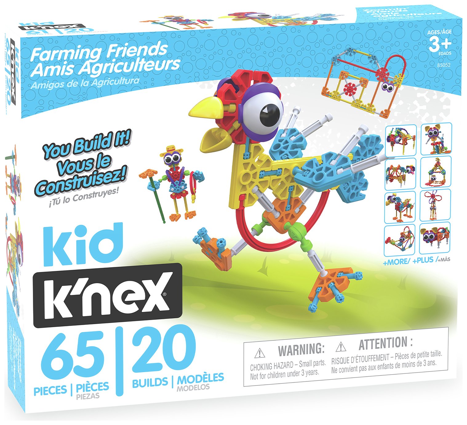 Kid K'nex Farmin' Friends 20 Model Building Set