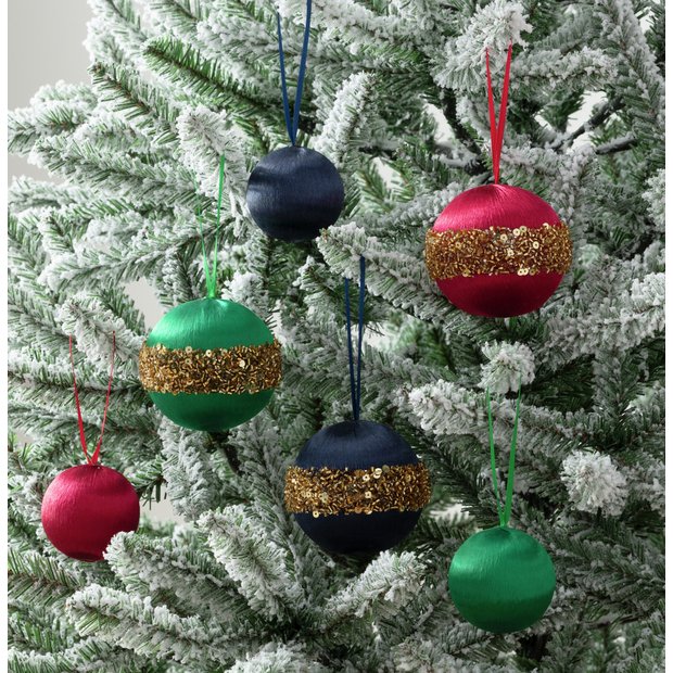 Download Buy Argos Home 9 Pack Of Enchanted Christmas Satin Baubles Christmas Tree Decorations Argos 3D SVG Files Ideas | SVG, Paper Crafts, SVG File