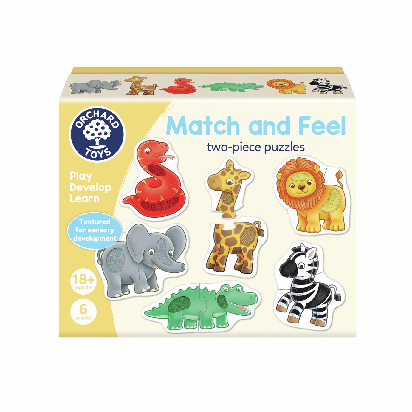 Orchard Toys Match And Feel 6 Jigsaw Puzzle 