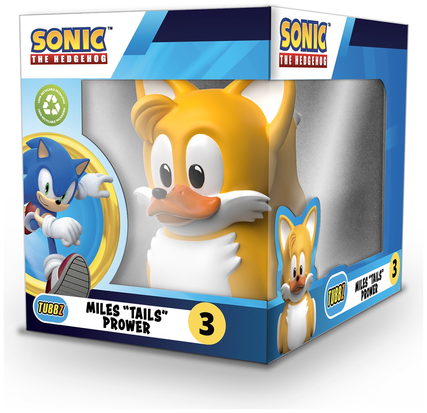 Tubbz Sonic The Hedgehog Tails Rubber Duck Boxed Edition