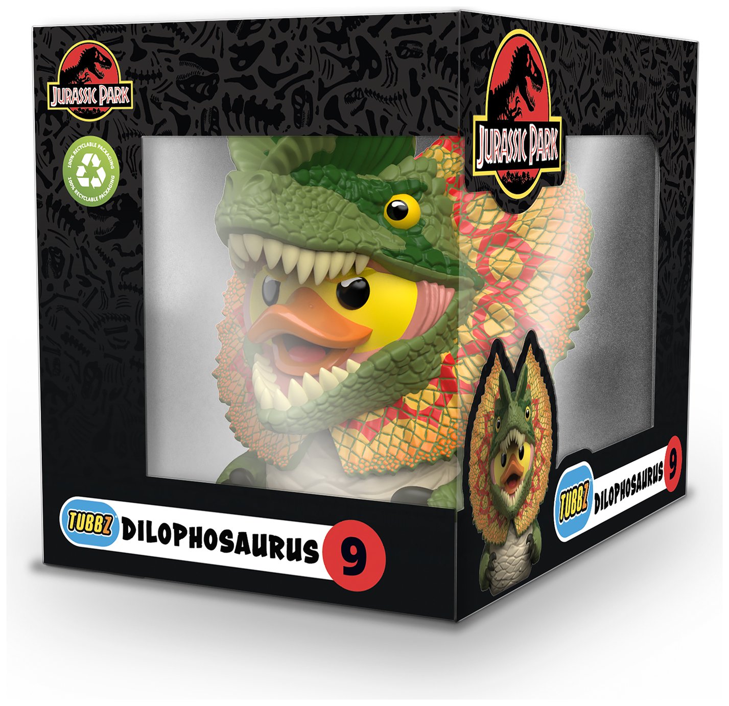 Tubbz Jurassic Park Dilophosaurus Rubber Duck Boxed Edition