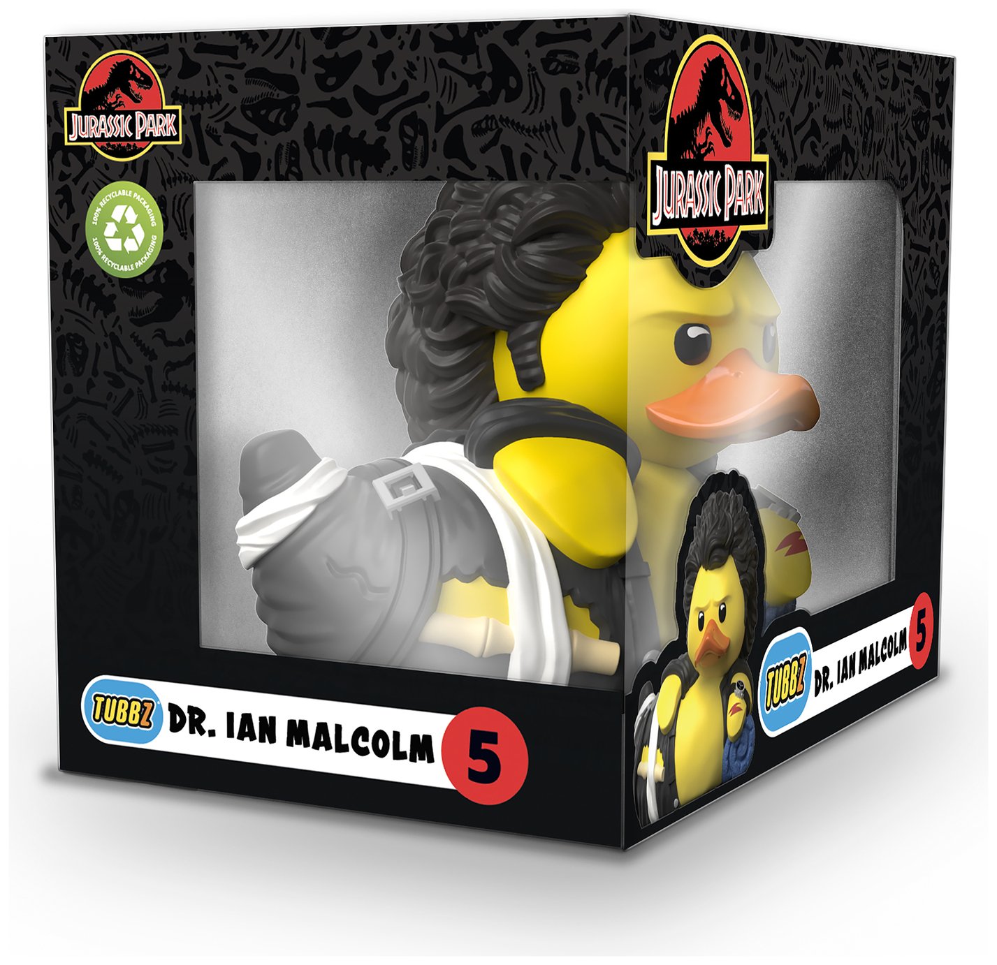 Tubbz Jurassic Park Dr Ian Malcolm Rubber Duck Boxed Edition
