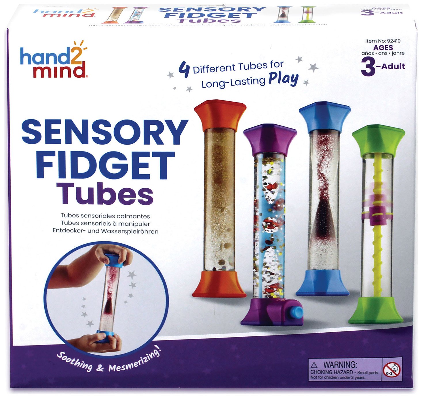 Learning Resources Sensory Fidget Tubes Pack of 4