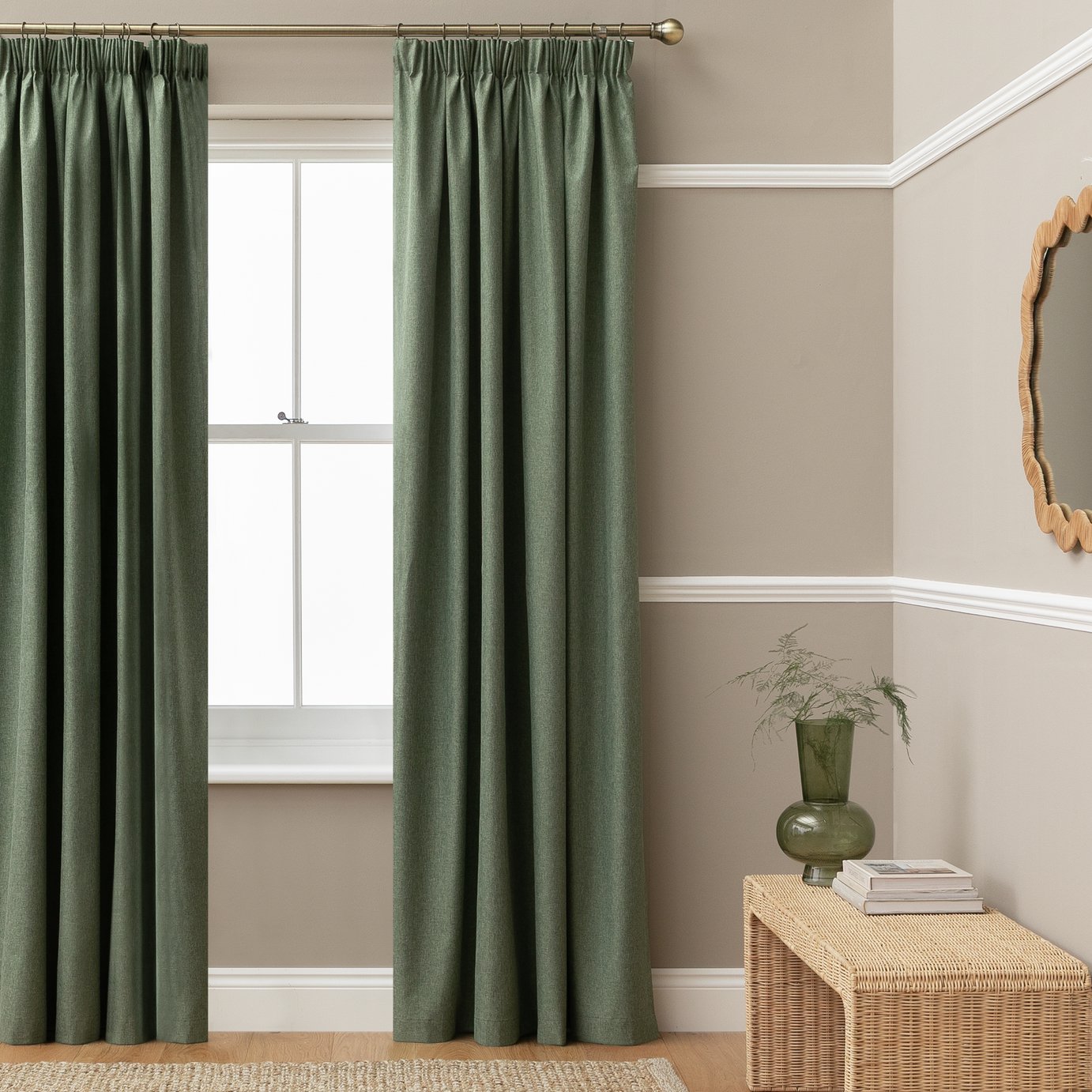 Habitat Blackout Pencil Pleat Curtain