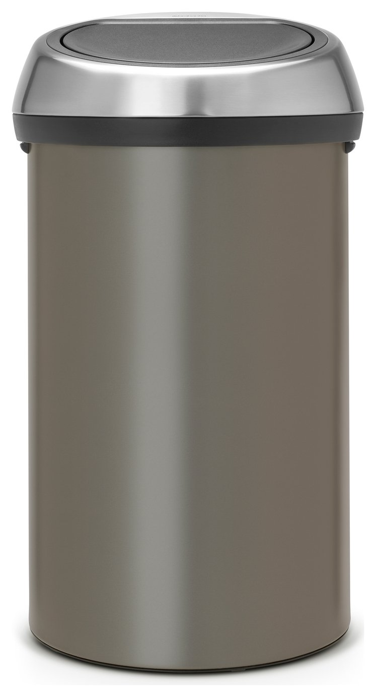 Brabantia 60 Litre Platinum Touch Top Bin - Grey