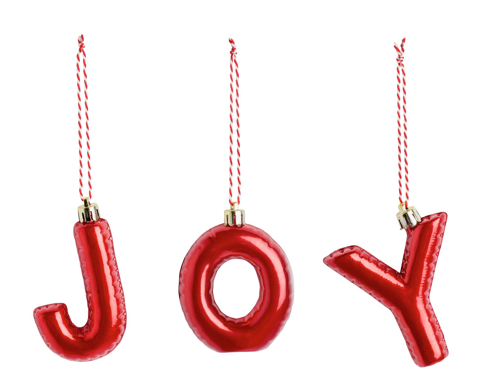 Habitat Red Or Pink J-O-Y Christmas Decoration