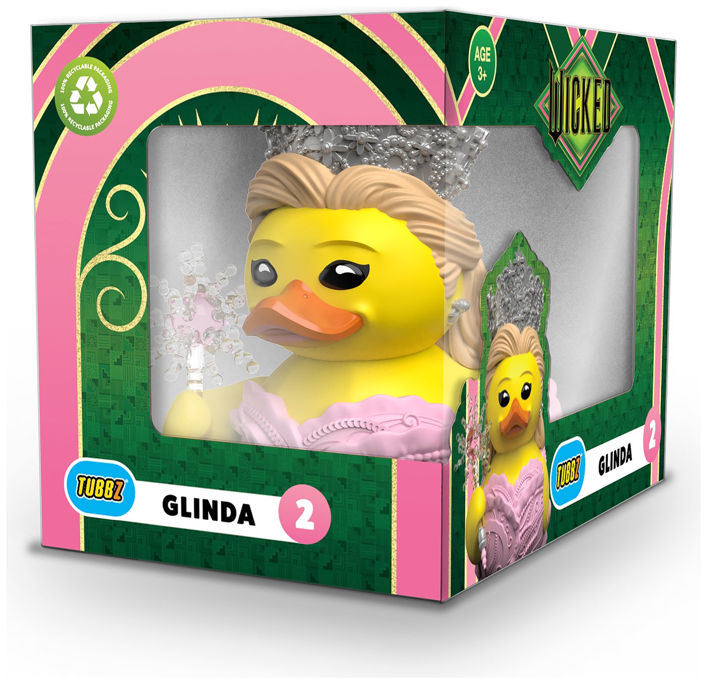 Tubbz Wicked Glinda Upland Rubber Duck Boxed Edition