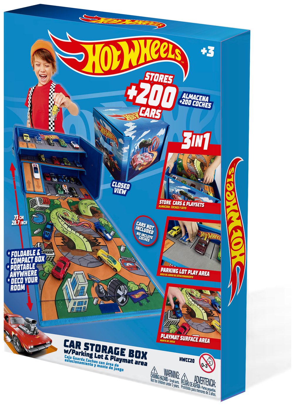 Hot Wheels Flex Cube Playmat Garage Storage