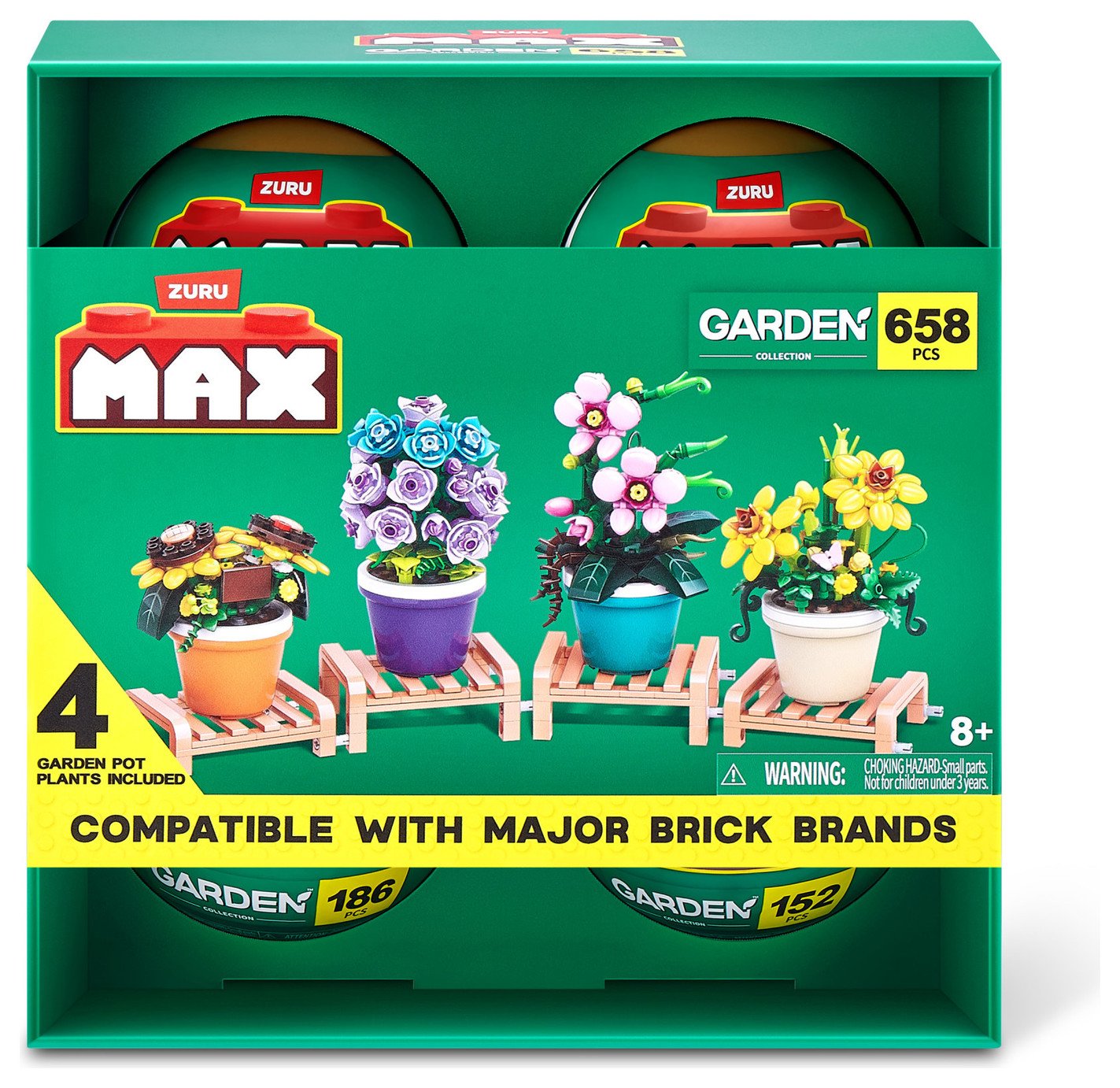 Max Build More Premium Garden Building Bricks Set