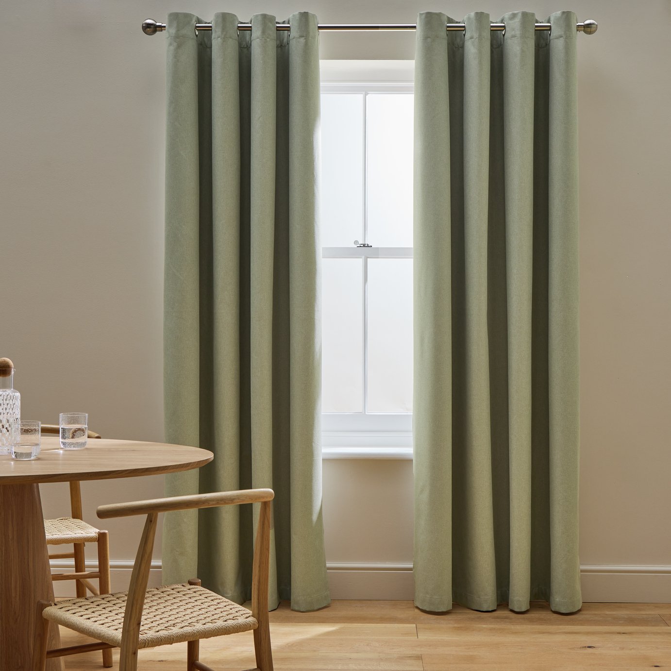 Habitat Blackout Eyelet Curtain