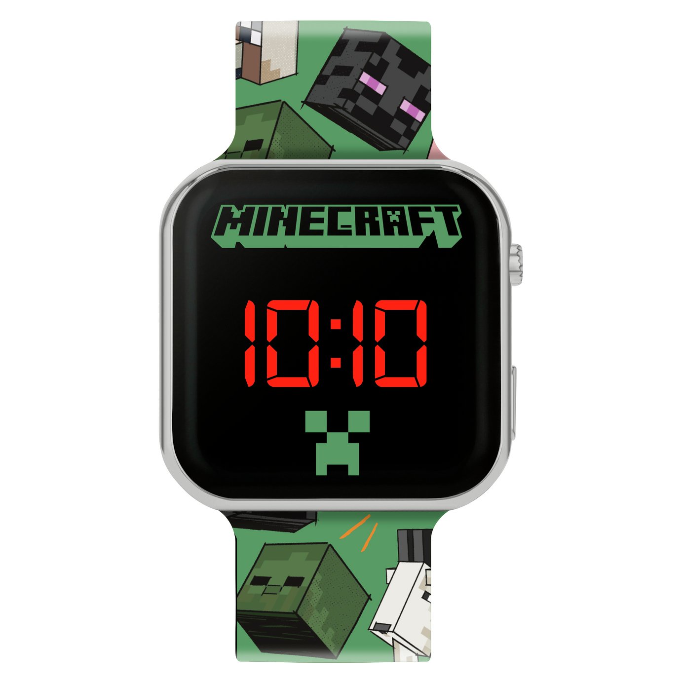 Minecraft Kids Green Plastic Strap Watch 