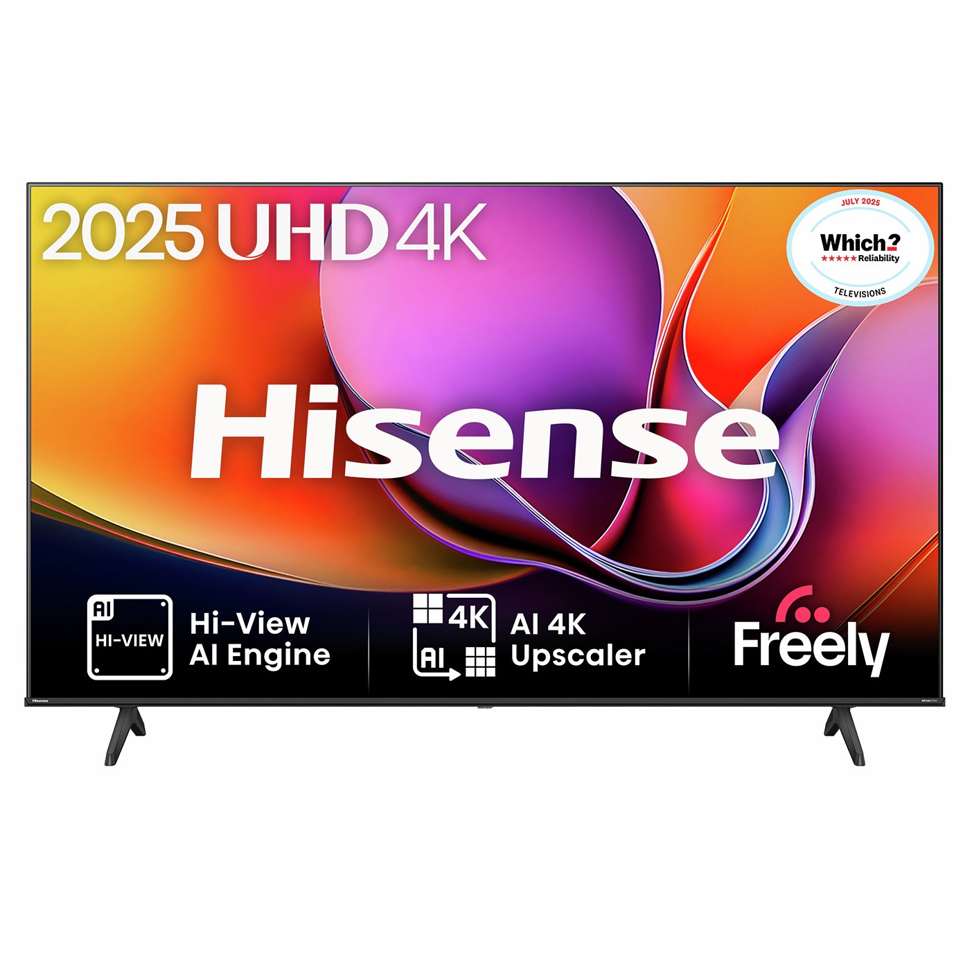 Hisense 55 Inch 55A6QTUK Smart 4K UHD HDR LED Freely TV